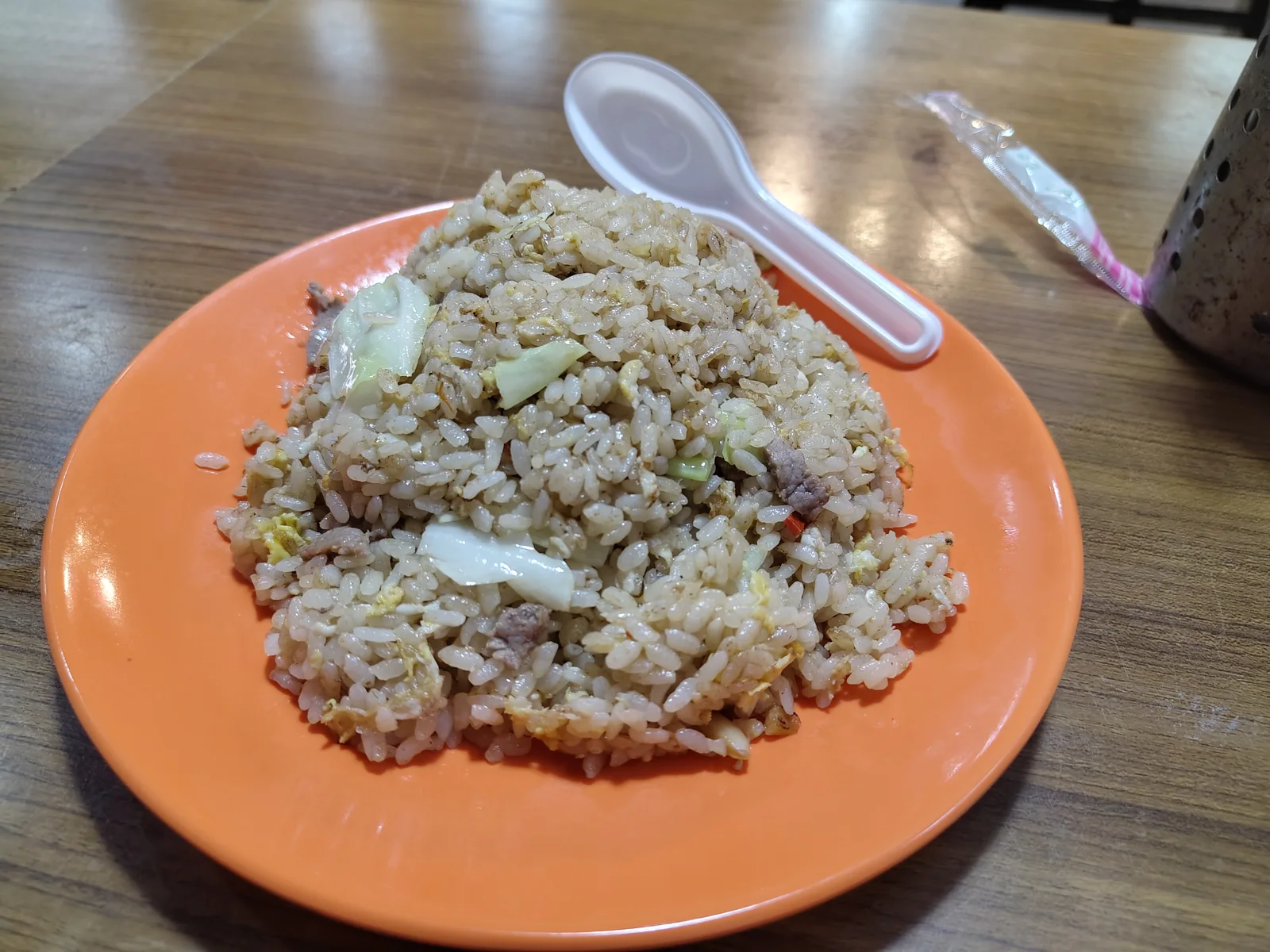 Simple fried rice with pork