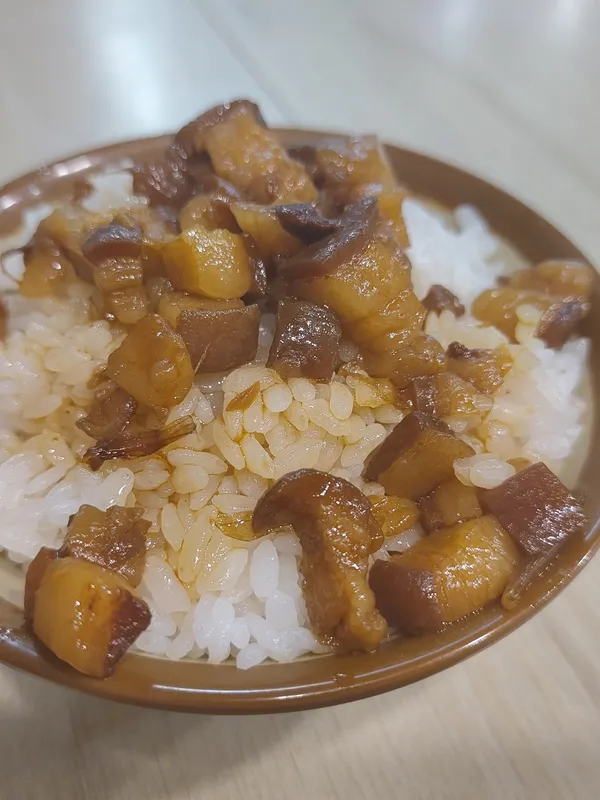 Braised pork with rice
