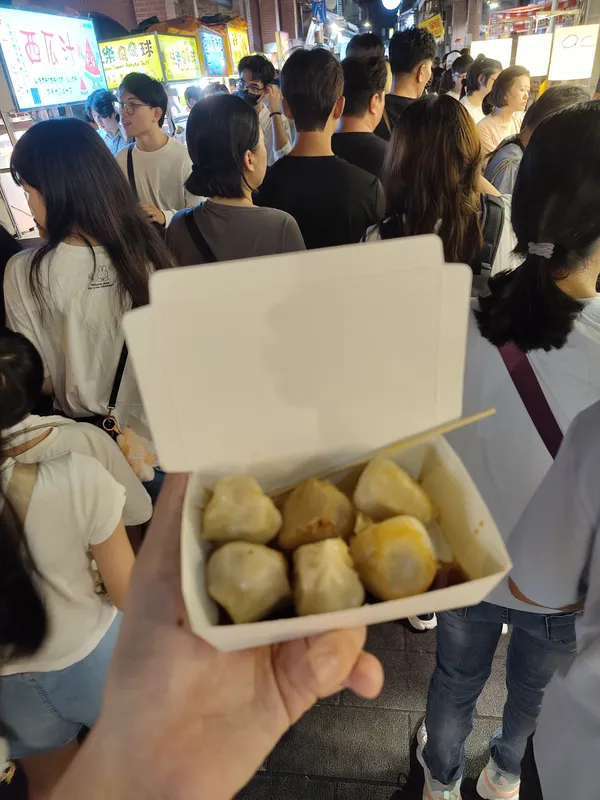 Fried dumplings.